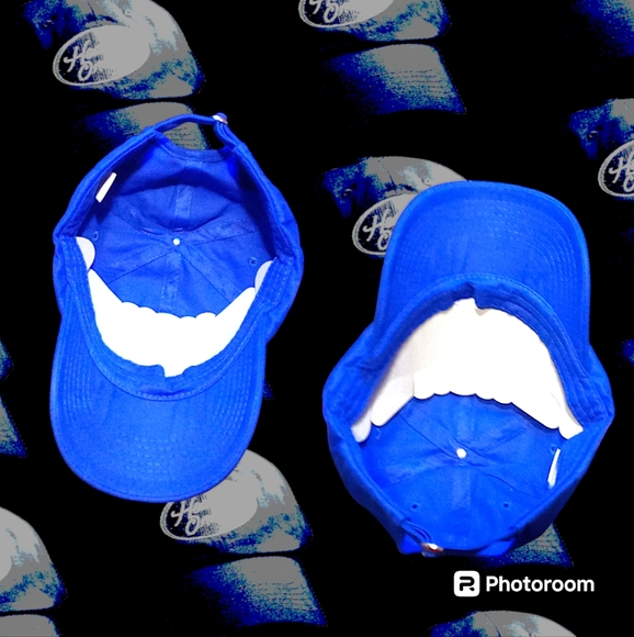 NWOT, Healthy Ones Adjustable Buckle Hats - Blue and Yellow, OS - Picture 2 of 12